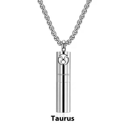 Stainless Steel Constellation Perfume Necklace