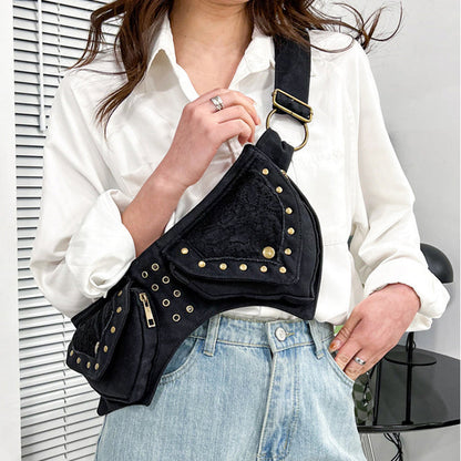 Vintage Waist Chest Crossbody Bag