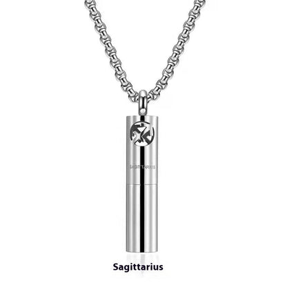 Stainless Steel Constellation Perfume Necklace