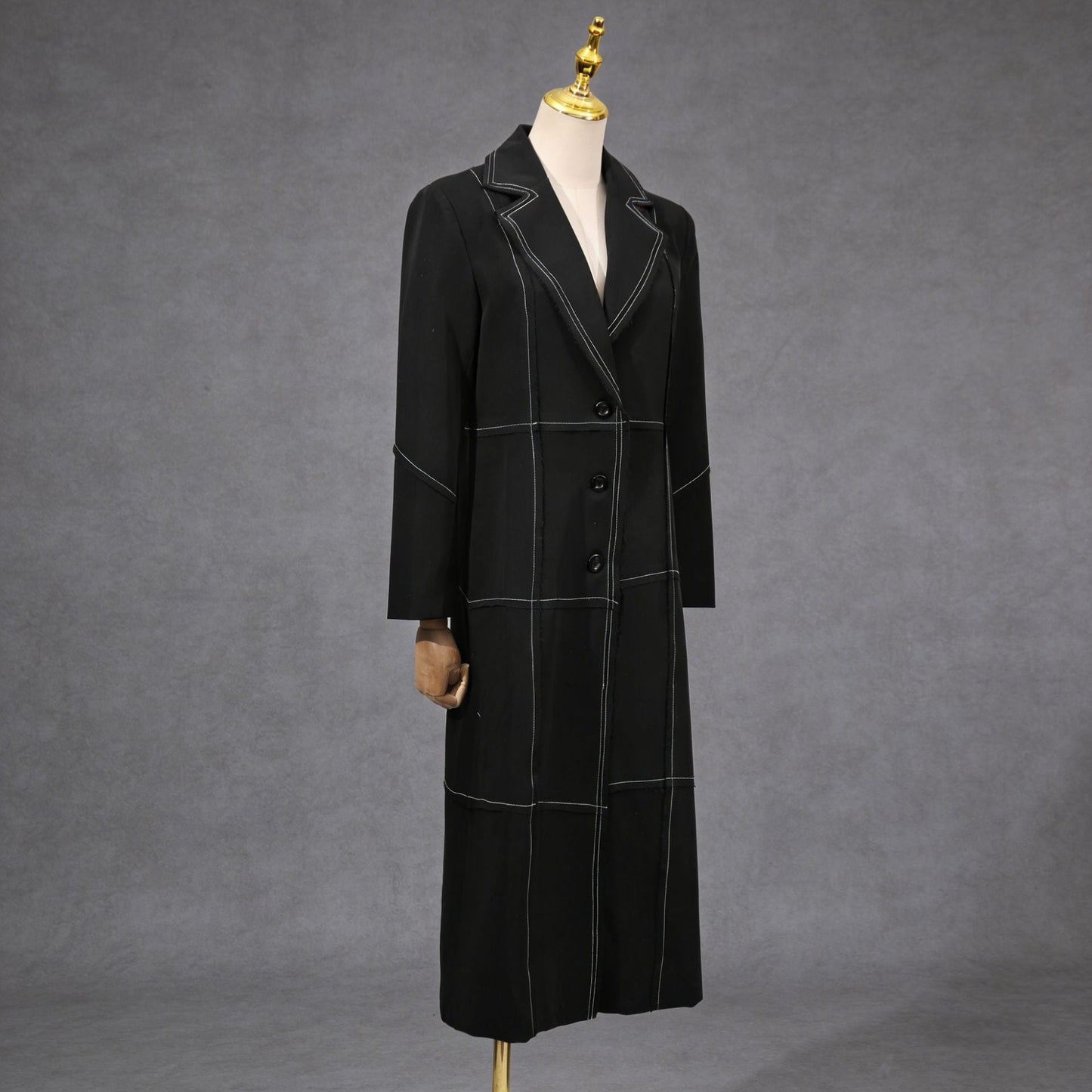 Fashionable Trench Coat European And American British-style Vintage Womens Jacket
