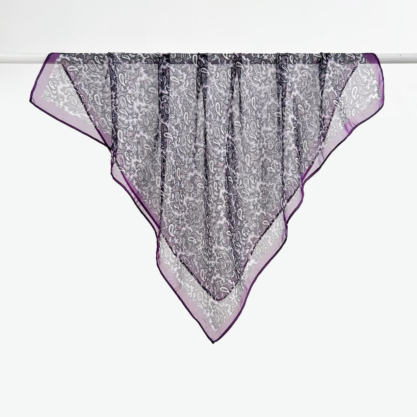 Versatile Printed Thin Square Scarf