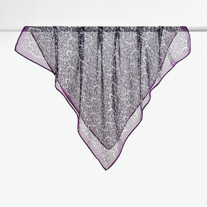 Versatile Printed Thin Square Scarf
