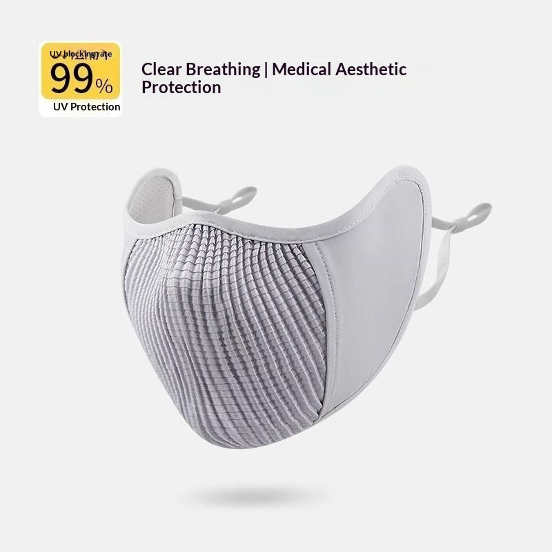 Sunscreen and Breathable 3D Stereoscopic Sunshade Riding Mask