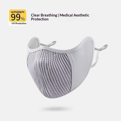 Sunscreen and Breathable 3D Stereoscopic Sunshade Riding Mask