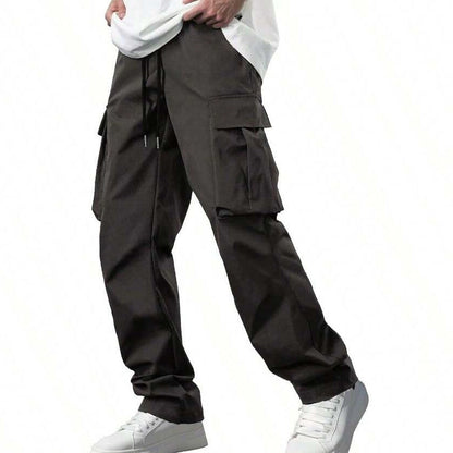 Men's Leisure Cargo Drawstring Pants
