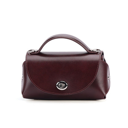 Retro-style Elegant Genuine Leather Tote And Crossbody Bag