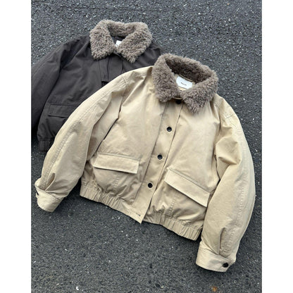 Women's Retro Warm Fur Collar Jacket