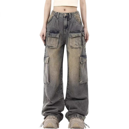 Womens Casual Denim Jeans In American Workwear Style
