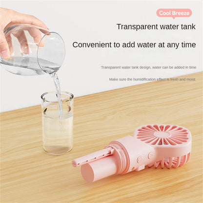 Portable USB Mist Fan - Strong Power and Humidification