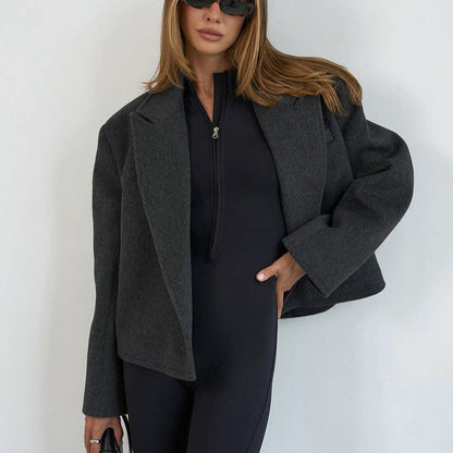 Fashionable Cropped Blazer For Women High-end And Versatile