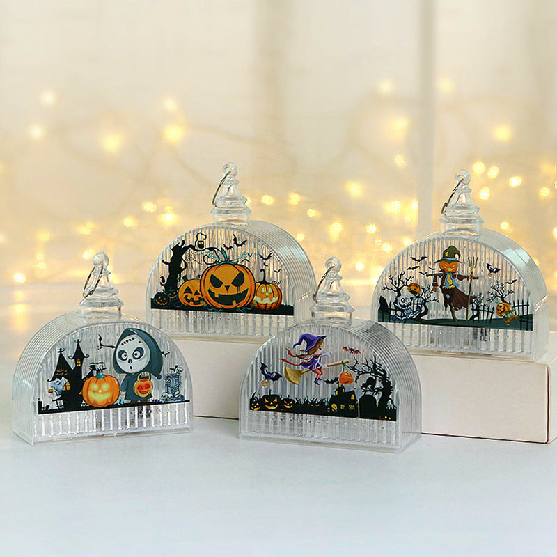 Halloween Pumpkin Light Children's Portable Halloween Halloween Decoration Ornaments Luminous Props Party Ornaments