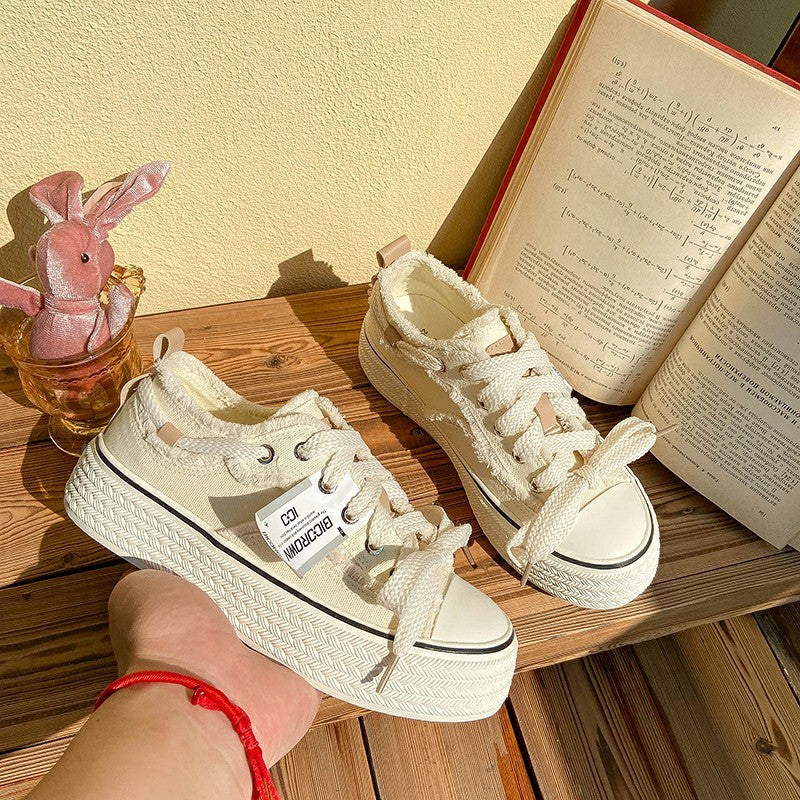 Fall Classic Style Canvas Shoes Women's Low-top