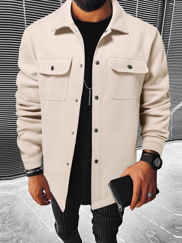 Notch-lapel Jacket Workwear Coat Mens