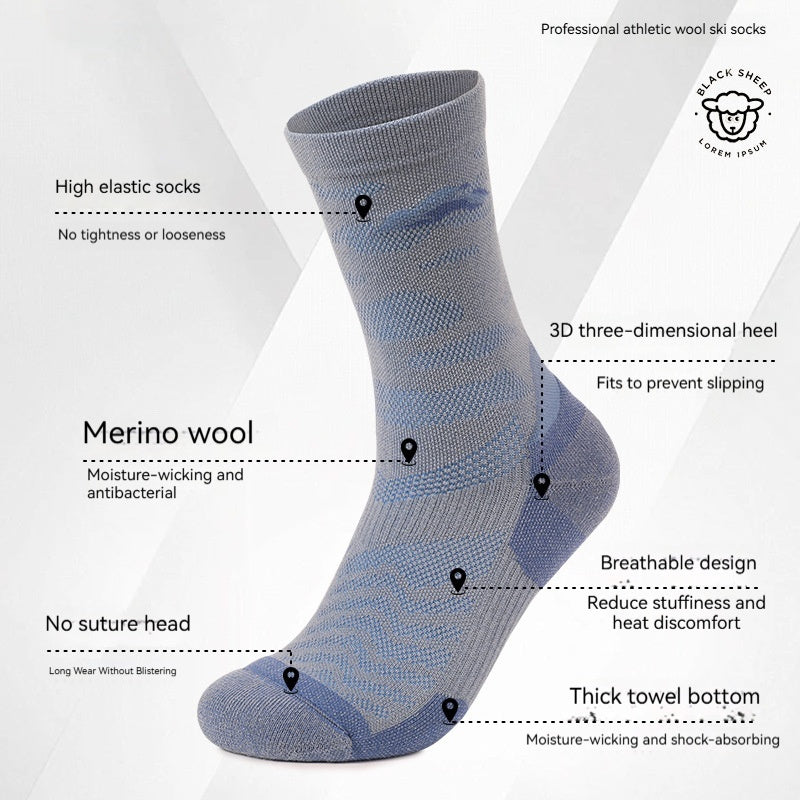 SpringSummer Thin Wool Socks For Men And Women