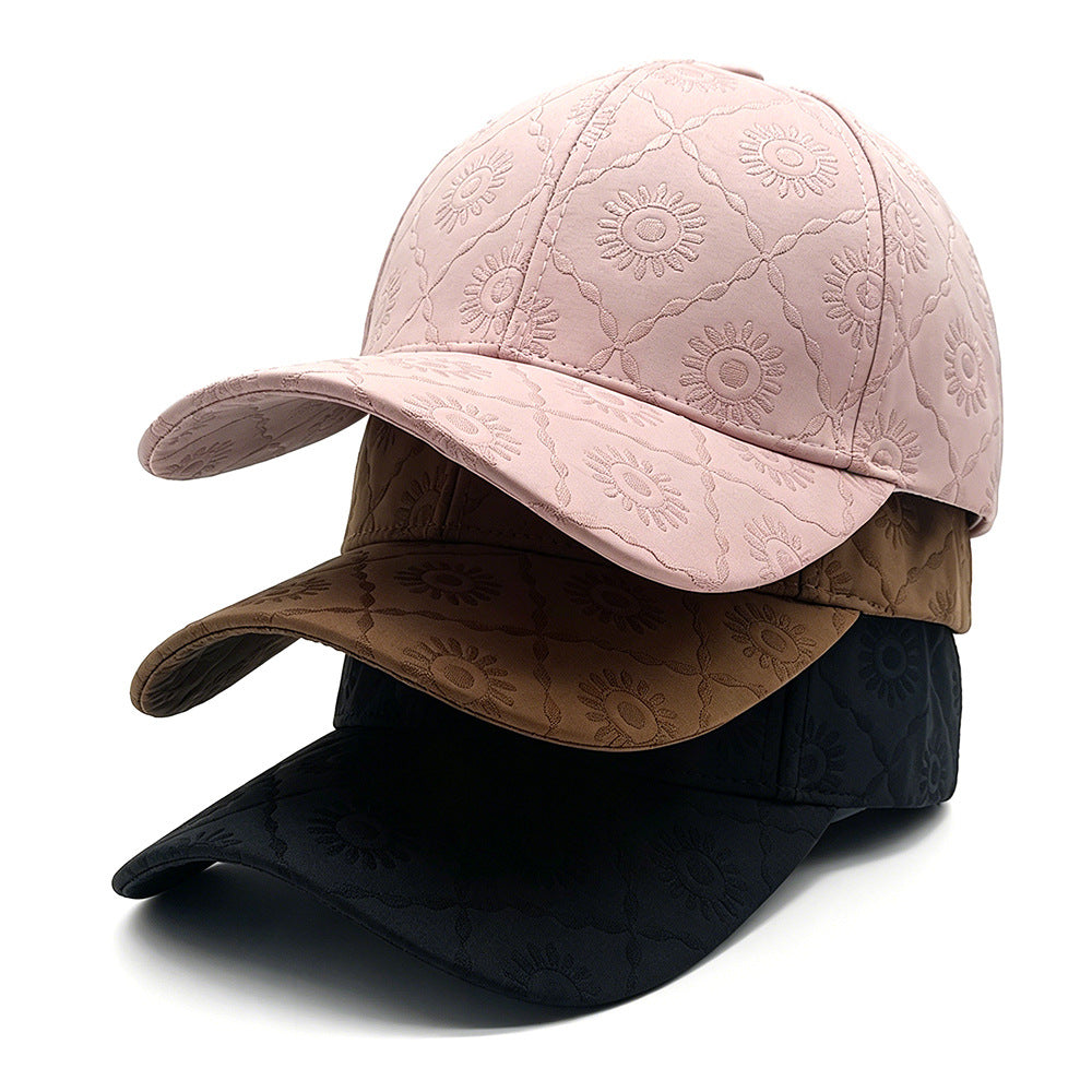Cross-border Fashion Full-patterned Printed Checkered Baseball Cap, Korean Version, Large Brim, Hard Shell, Baseball Cap, Versatile And Casual Hat