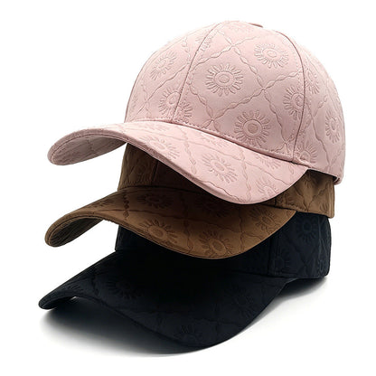 Cross-border Fashion Full-patterned Printed Checkered Baseball Cap, Korean Version, Large Brim, Hard Shell, Baseball Cap, Versatile And Casual Hat