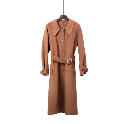 Elegant Commuter Double-Faced Wool Coat