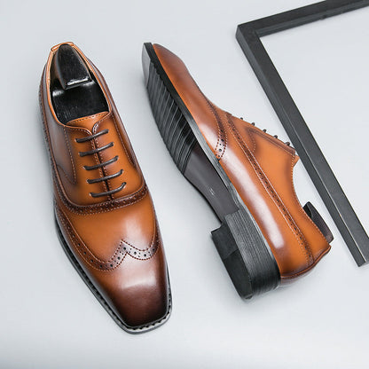 Summer New Mens Stylish Formalbusiness-casual Leather Shoes