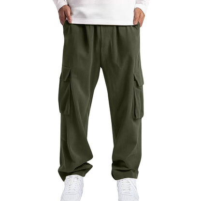 Mens Casual Sporty Corduroy Jogger Work Pants
