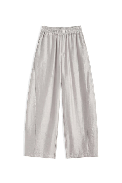 Versatile Loose Wide-leg Cropped Pants For Women
