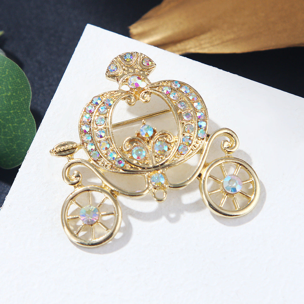 Lanhao Gray Pumpkin Car Brooch