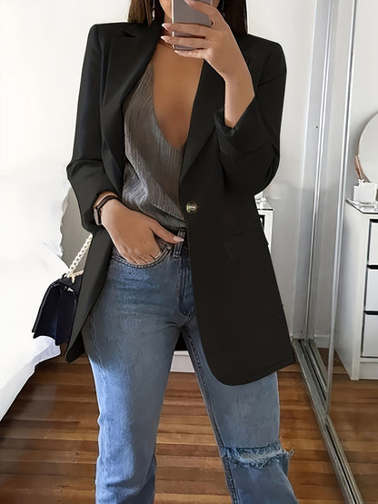 New Stylish Casual Slim-fit Lapel Blazer For Women