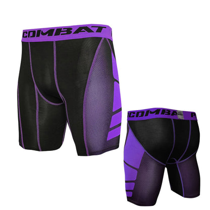 Mens Athletic Training Tight-Fit Cropped Shorts