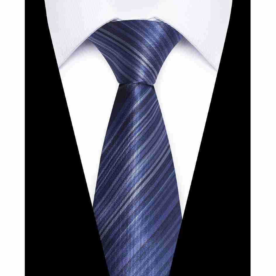 Usiness Striped Hand-stitched Polyester Tie