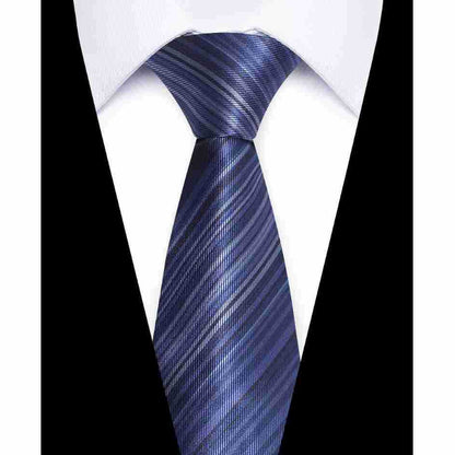 Usiness Striped Hand-stitched Polyester Tie