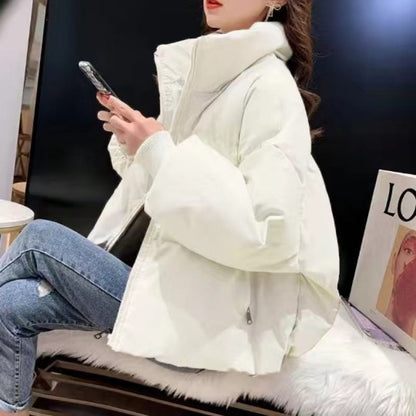 Short Loose-fitting Puffer Jacket For Petite Frames