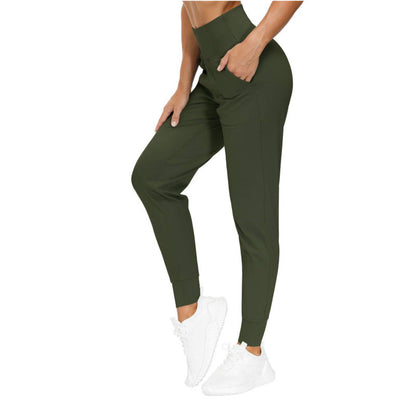Amazon Women's Patch Pocket Pants Cropped Slim-Fit Stretch Yoga Pants Fitness Sports Running Tights