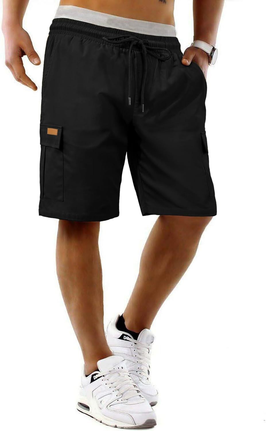 Casual Relaxed-fit Quick-drying Breathable Shorts With Multiple Pockets