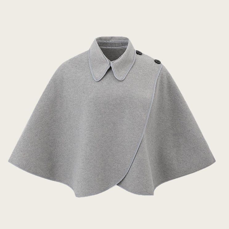 Versatile Loose-Fit Womens Knitted Cape