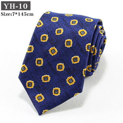 Korean-style Retro Hong Kong style Floral Casual Tie