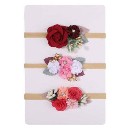 Nylon Fine Hair Band Girls' Headdress Flower