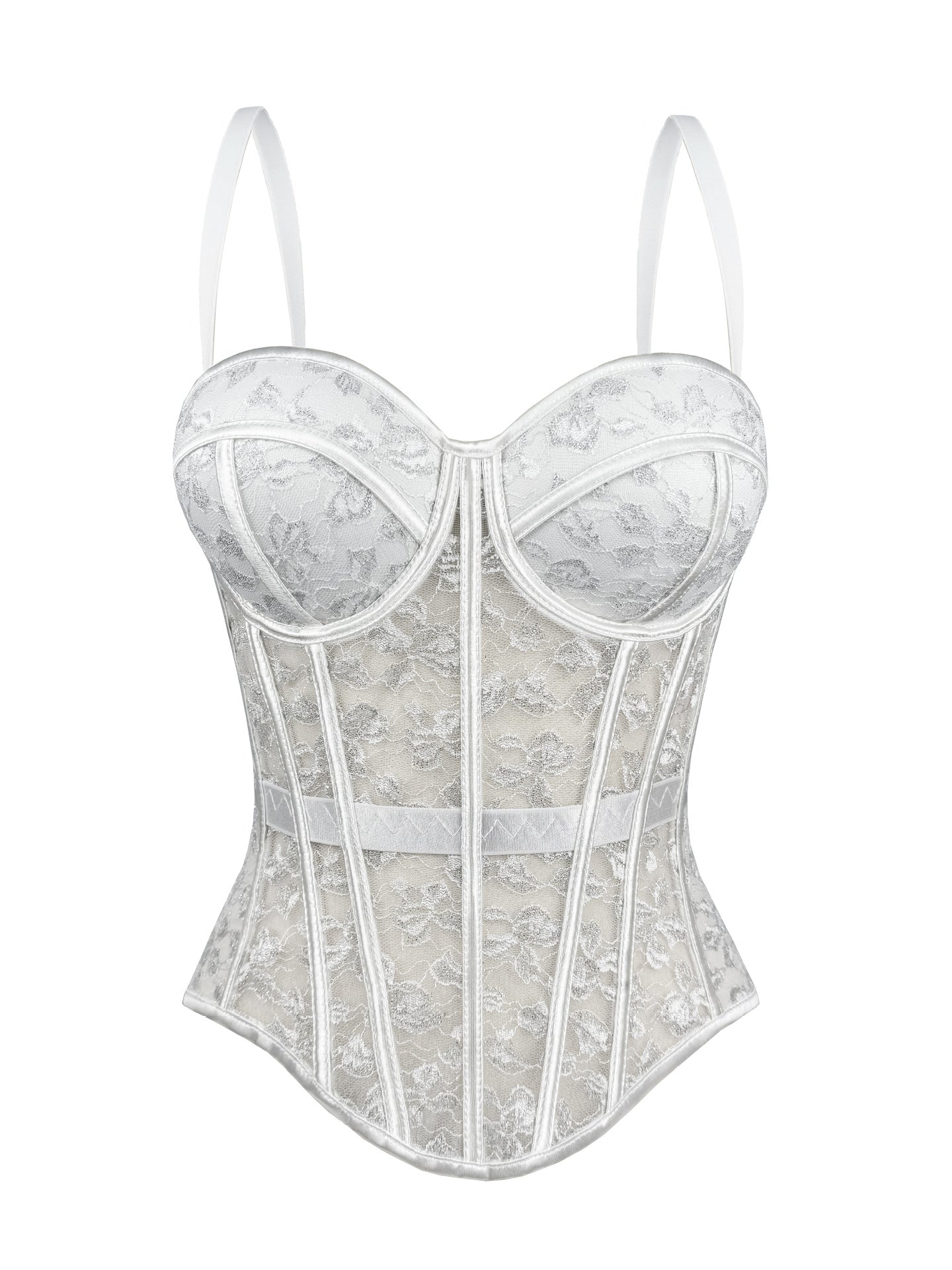 Cross-Border European And American Style Lace Bra With Camisole For Women, High-End Outerwear Shapewear With Push-Up Fishbone Bra