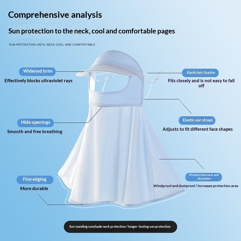Sunscreen Face Mask For Women Summer UV Protection