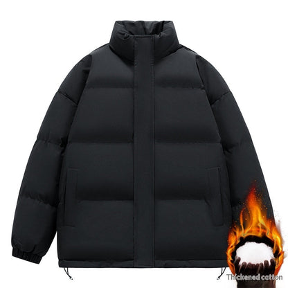Men's Fashionable Stand-Neck Thickened Cotton-Padded Jacket