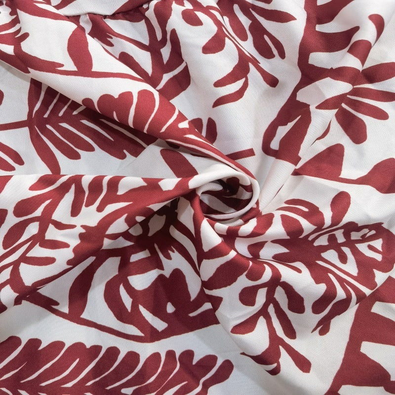 Women's Fashion Elegant Floral V-neck Plus Size Dress