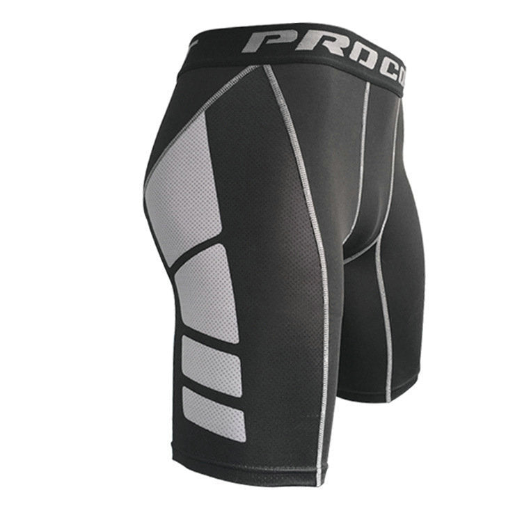 Mens Athletic Training Tight-Fit Cropped Shorts