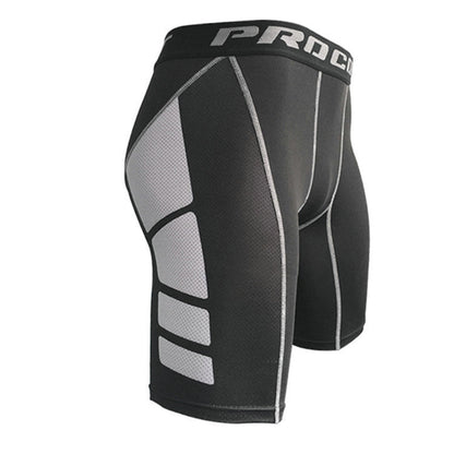 Mens Athletic Training Tight-Fit Cropped Shorts