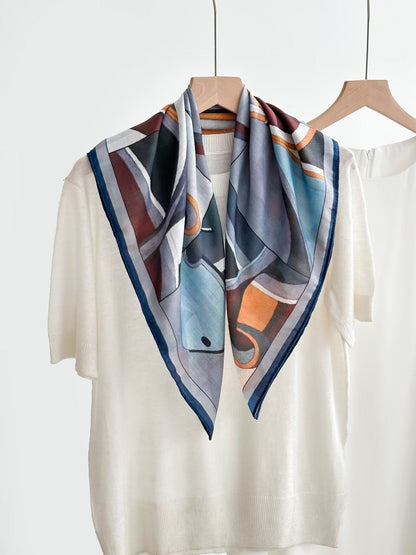 Women's Vintage High-end Outer Silk Scarf