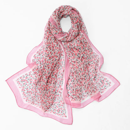 Floral Elegant Versatile Womens Fashionable Outer Shawl