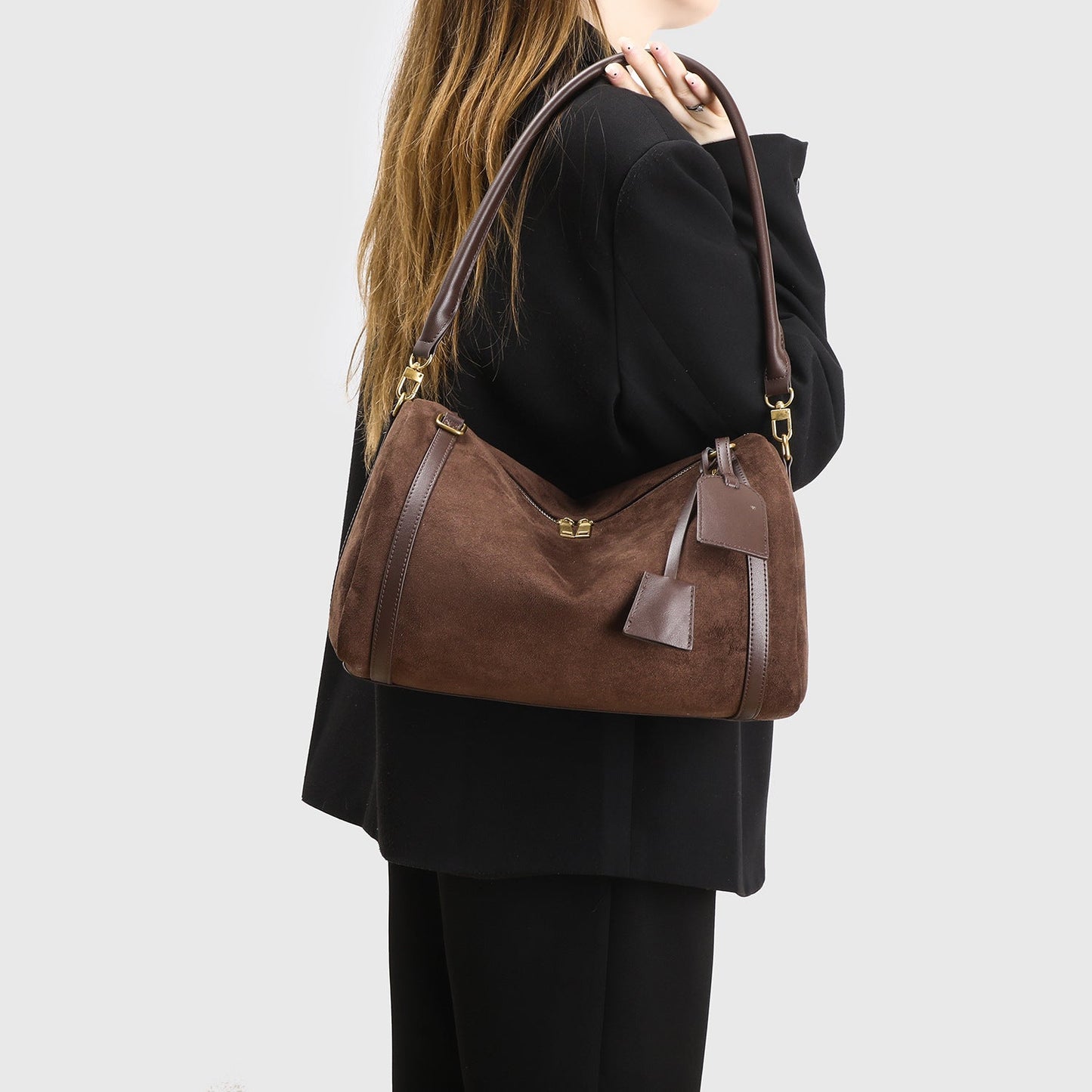 Stylish Minimalist Matte-finish Pillow Bag Large-capacity Commuter Tote For Women