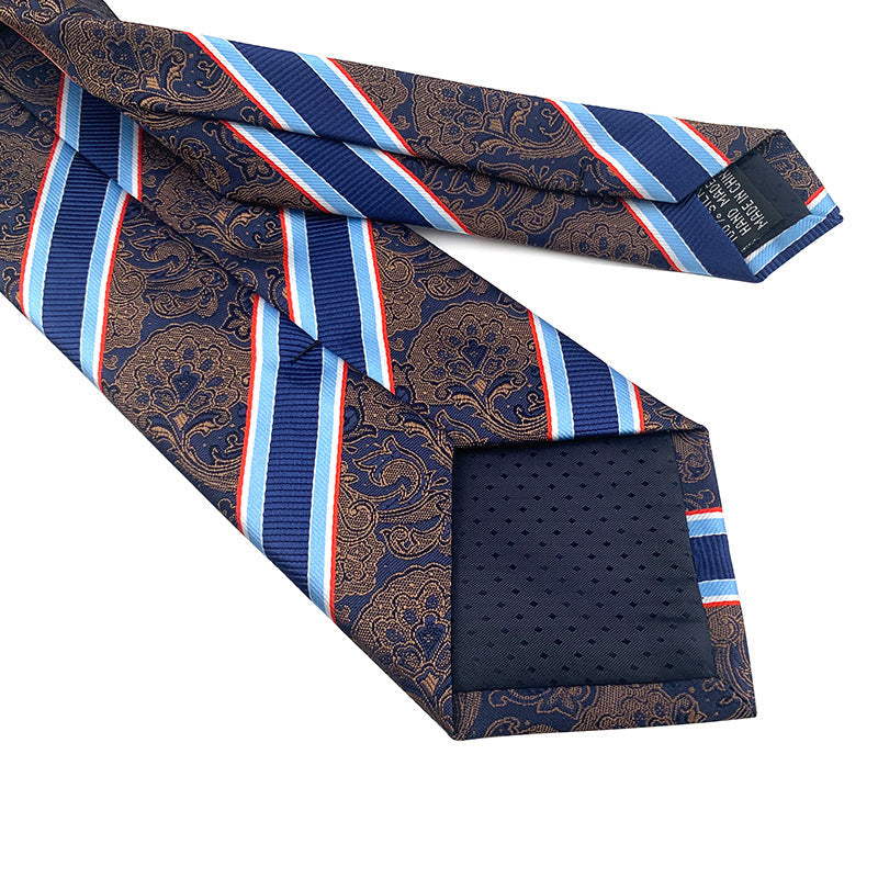 British Gentleman-style Striped Mens Tie For Suiting And Streetwear Coordination