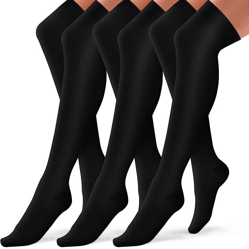 Extended-length Over-the-knee Socks Athletic Compression Stockings High-top Non-slip Leg Guards