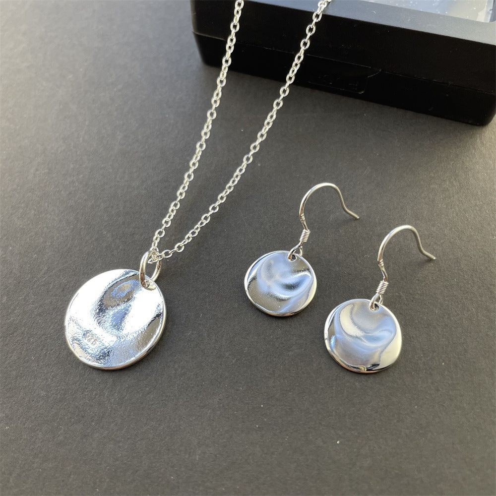 Silver Necklace Ring Suit Flying Saucer