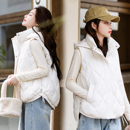 Korean-style Cropped Vest Jacket For Women