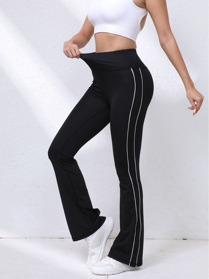 New Yoga Pants With Tummy Control, Flared Pants, Fitness Shaping Long Pants, Butt-Lifting High-Waisted Outdoor Sports Pants For Women