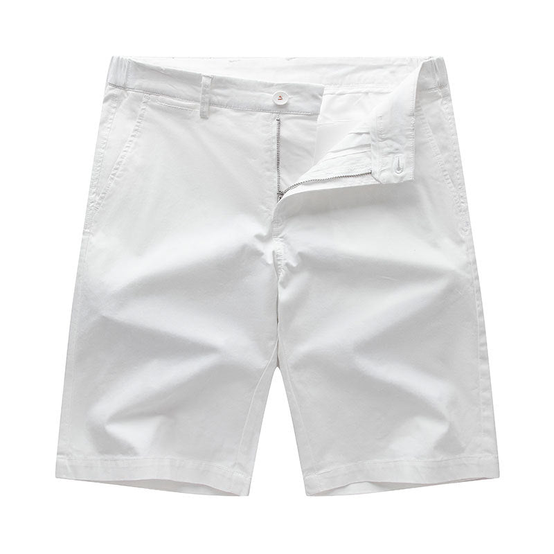 Men's Cotton Shorts Business Casual Simple All-match Loose Plus Size Shorts Outer Wear
